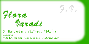 flora varadi business card
